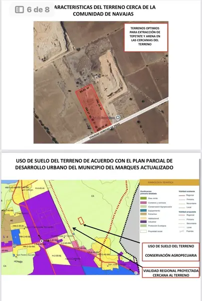 Terreno en venta en San Jose Navajas, El Marqués — foto 2 de 4
