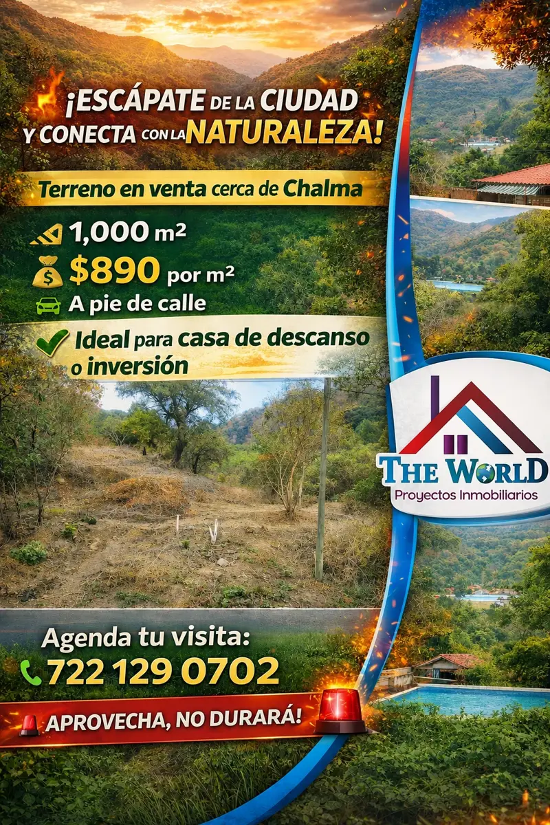 Terreno en venta en Chalma, Malinalco