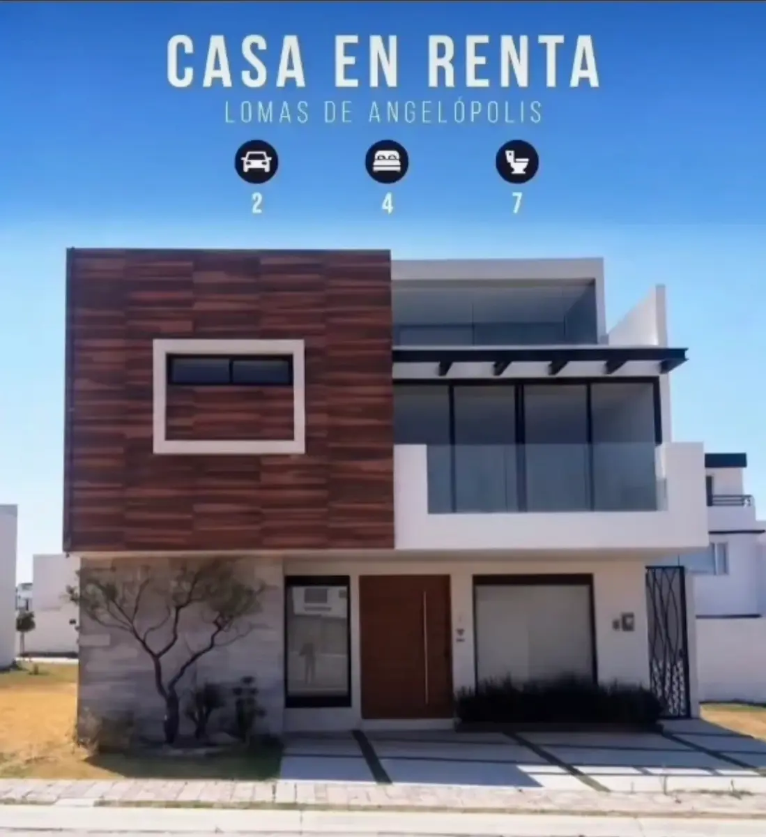 Casa en renta en Lomas de Angelópolis, Ocoyucan