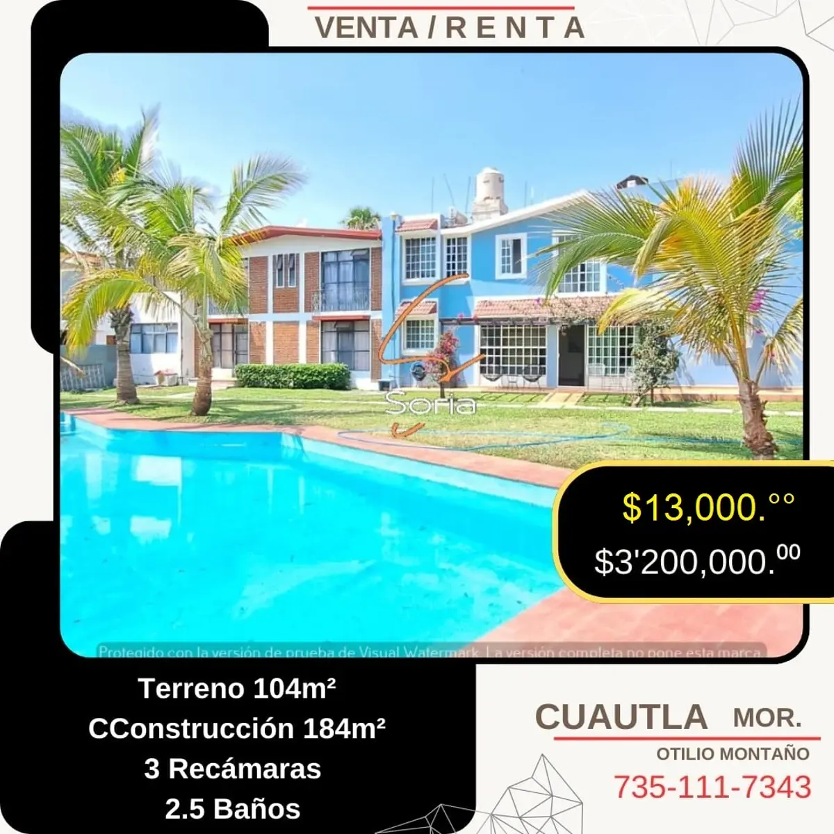 Casa en renta en Otilio Montaño, Cuautla — foto 1 de 58