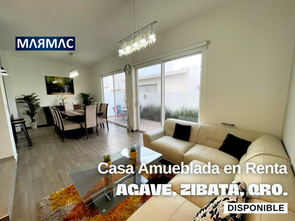 Casa Amueblada en Renta | Agave, Zibatá | El Marqués, Qro.