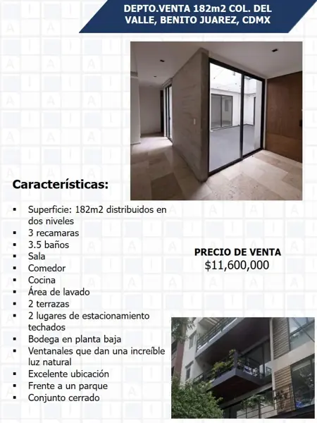 Departamento en venta en Del Valle Centro, Benito Juárez — foto 2 de 6