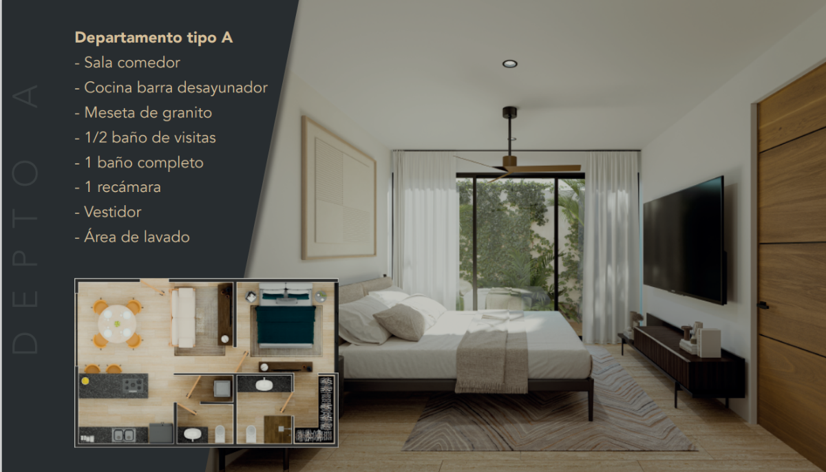Departamento en venta en Temozon Norte, Mérida — foto 1 de 6