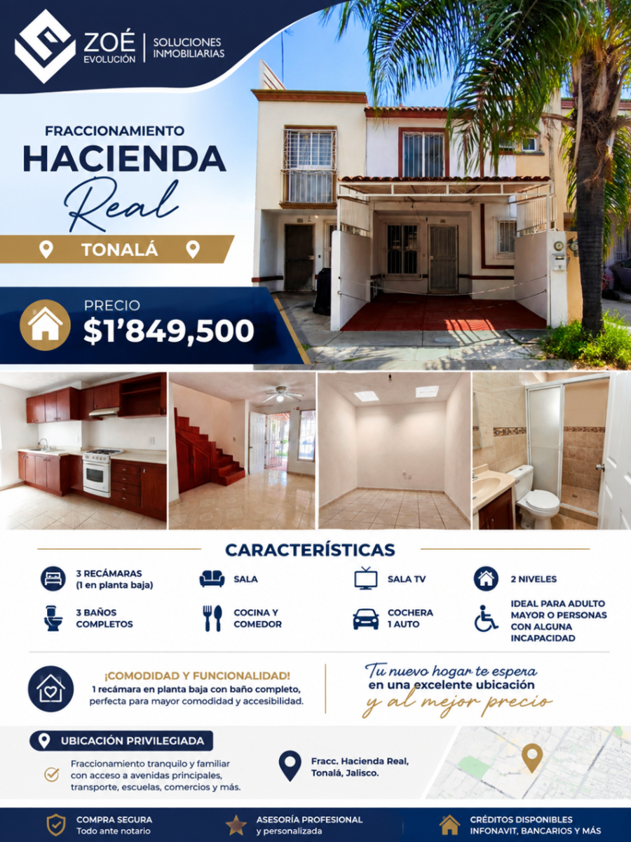 Casa en venta en Hacienda Del Real, Tonalá — foto 1 de 44