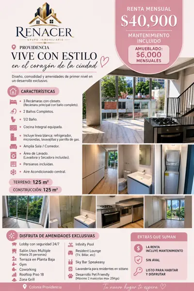 Departamento en renta en Providencia, Guadalajara — foto 2 de 37