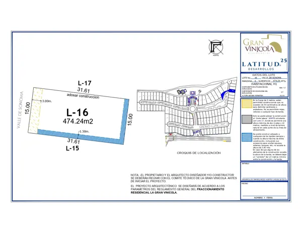 Terreno en venta en La Gran Vinícola, Gómez Palacio — foto 3 de 7