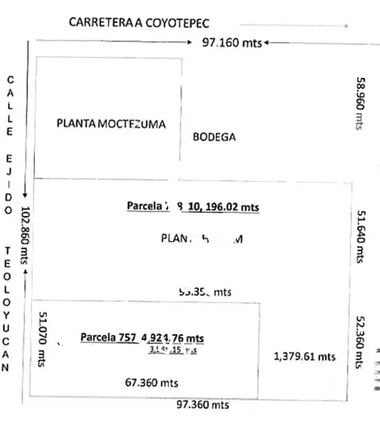 Terreno en renta en Santiago, Teoloyucan — foto 2 de 4