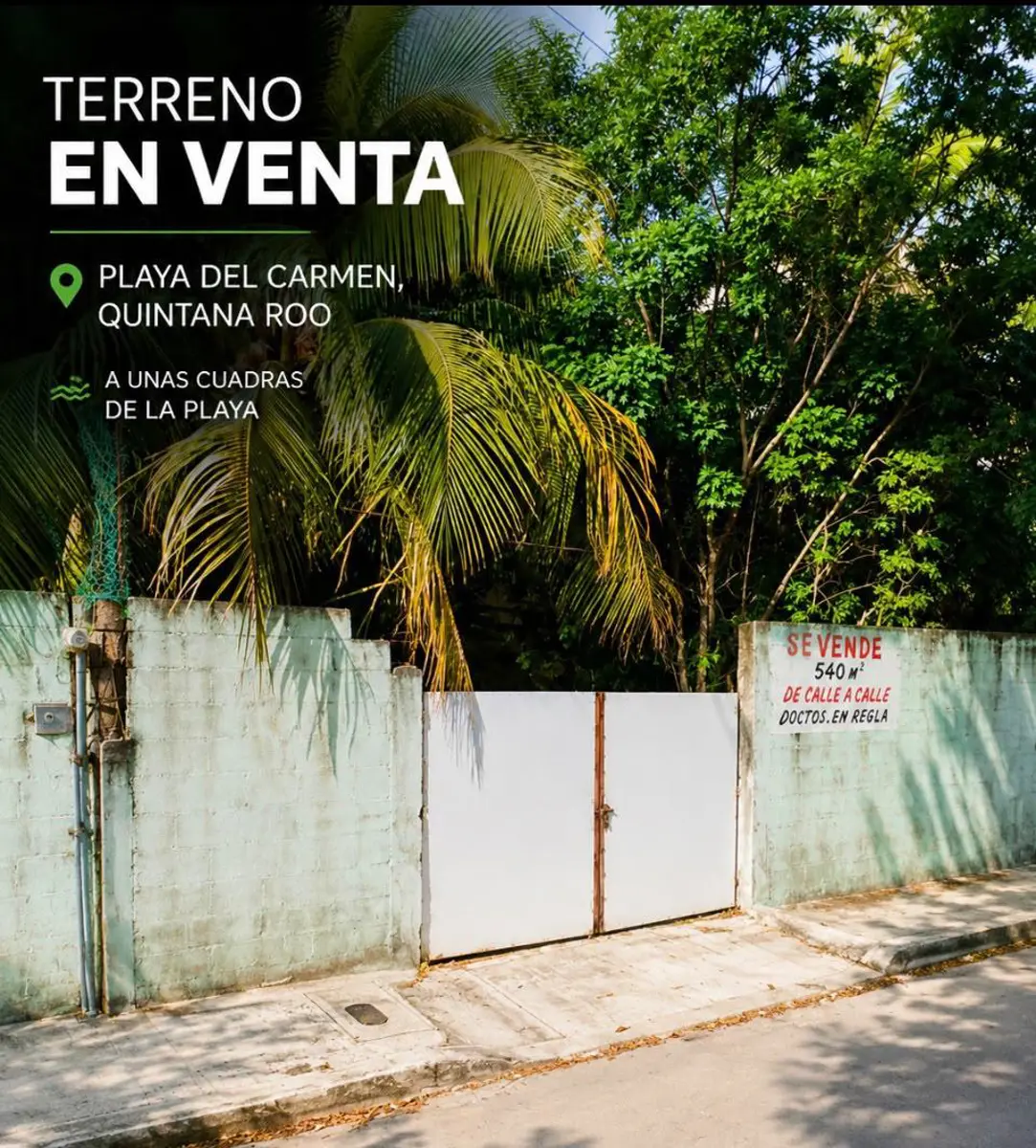 Terreno en venta en Sin colonia, Playa del Carmen — foto 1 de 7