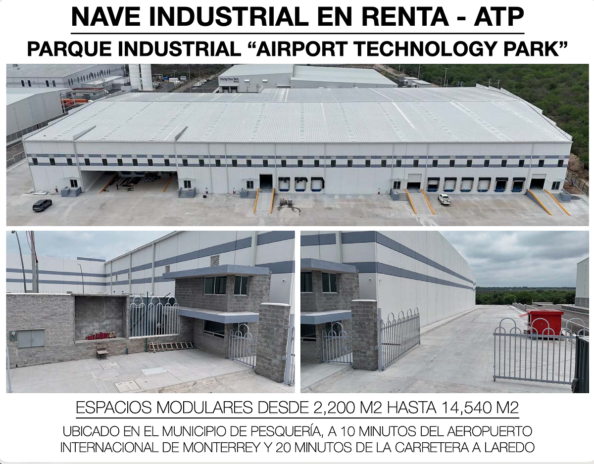 Nave en renta en Airport Technology Park, Pesquería — foto 1 de 9