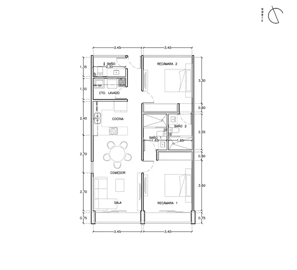 Departamento en venta en Santa Gertrudis Copo, Mérida — foto 3 de 23