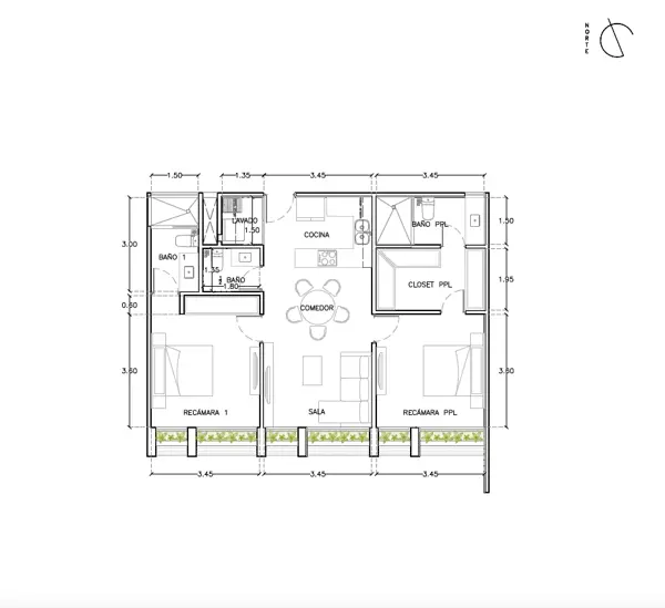 Departamento en venta en Santa Gertrudis Copo, Mérida — foto 3 de 23