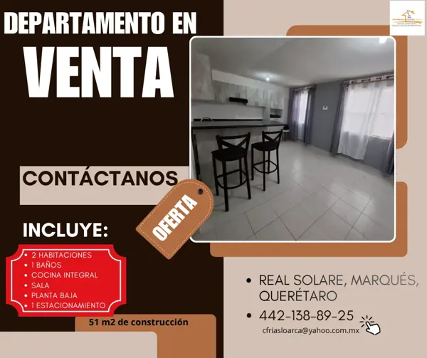 Venta de Departamento en Real Solare, El Marqués, Querétaro - Precio Atractivo