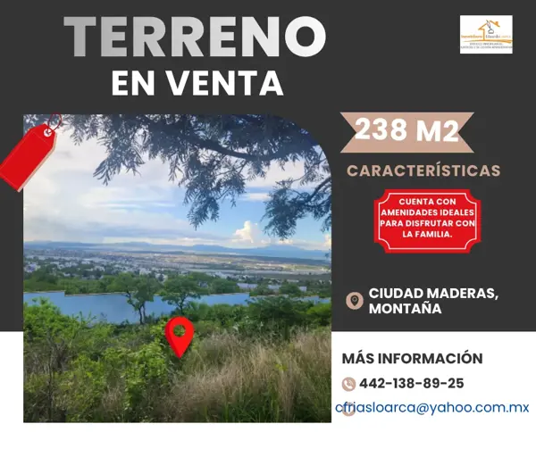 Terreno residencial a la venta en Ciudad Maderas, El Marqués, Querétaro
