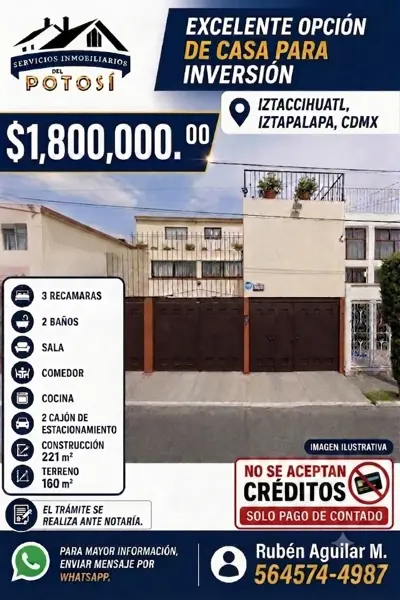 Casa en remate en Reforma Iztaccihuatl Sur, Iztacalco - Oportunidad única