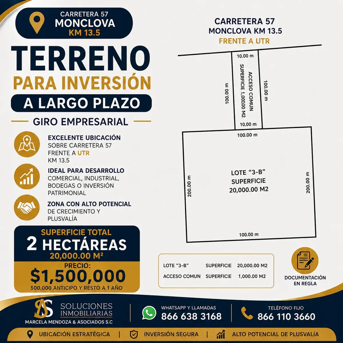 Terreno en venta en Estancias de Santa Ana, Monclova