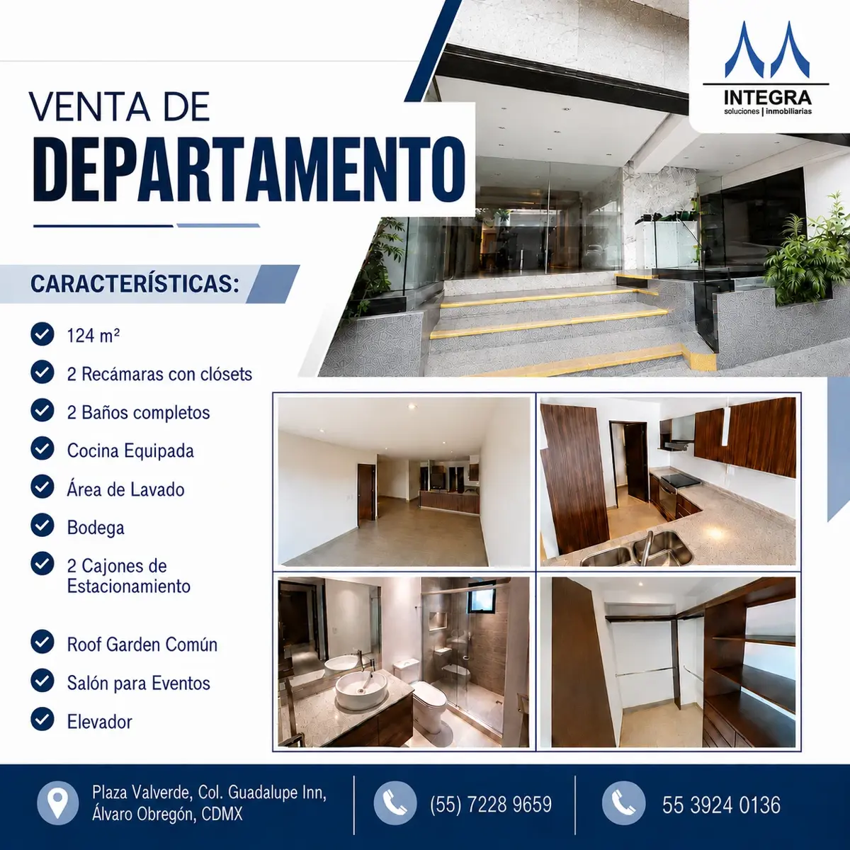 Departamento en venta en Guadalupe Inn, Álvaro Obregón — foto 1 de 14
