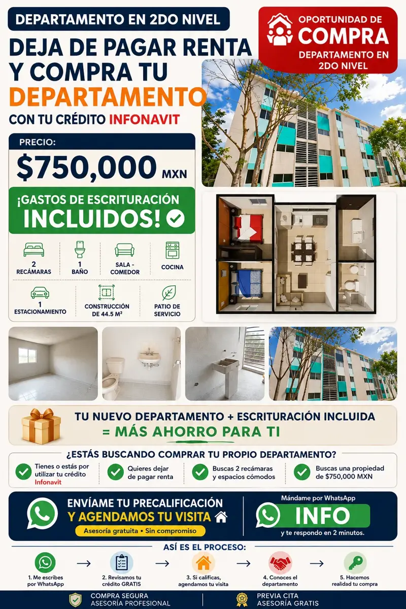 Departamento en venta en Aloja, Benito Juárez