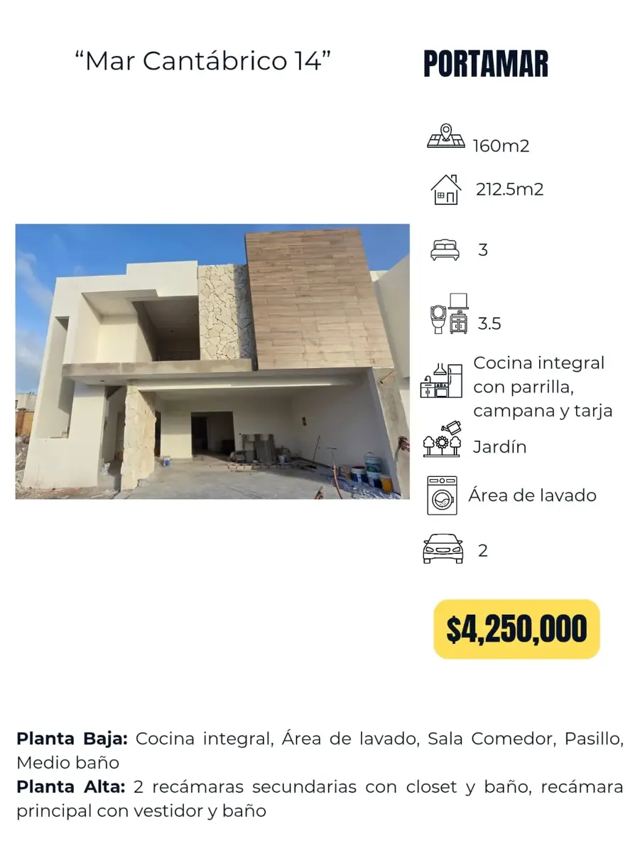 Casa en venta en Lomas del Sol, Alvarado — foto 1 de 2