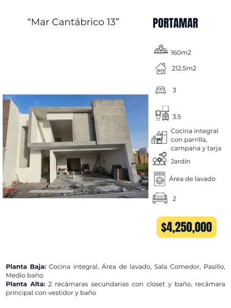 Casa en venta en Lomas del Sol, Alvarado — foto 2 de 2