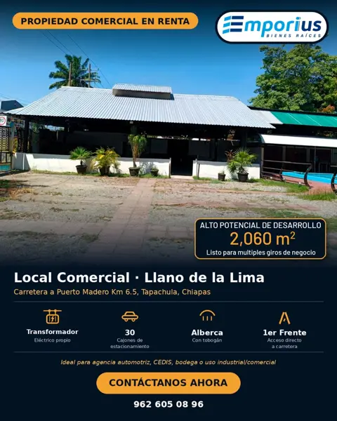 Local en renta en Llano de La Lima, Tapachula — foto 2 de 5