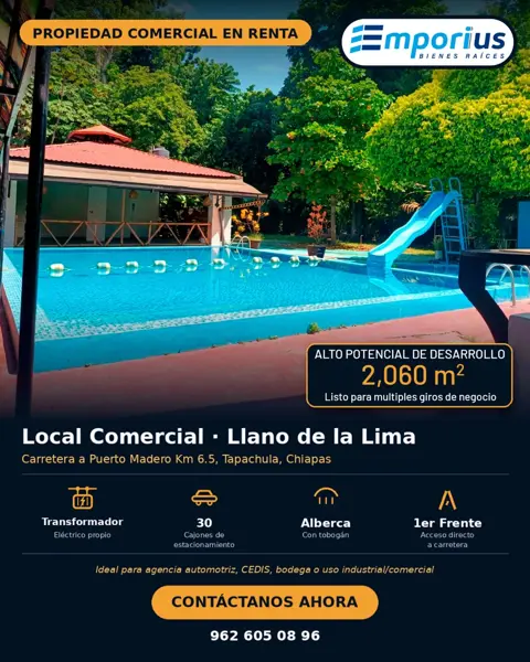 Local en renta en Llano de La Lima, Tapachula — foto 3 de 5