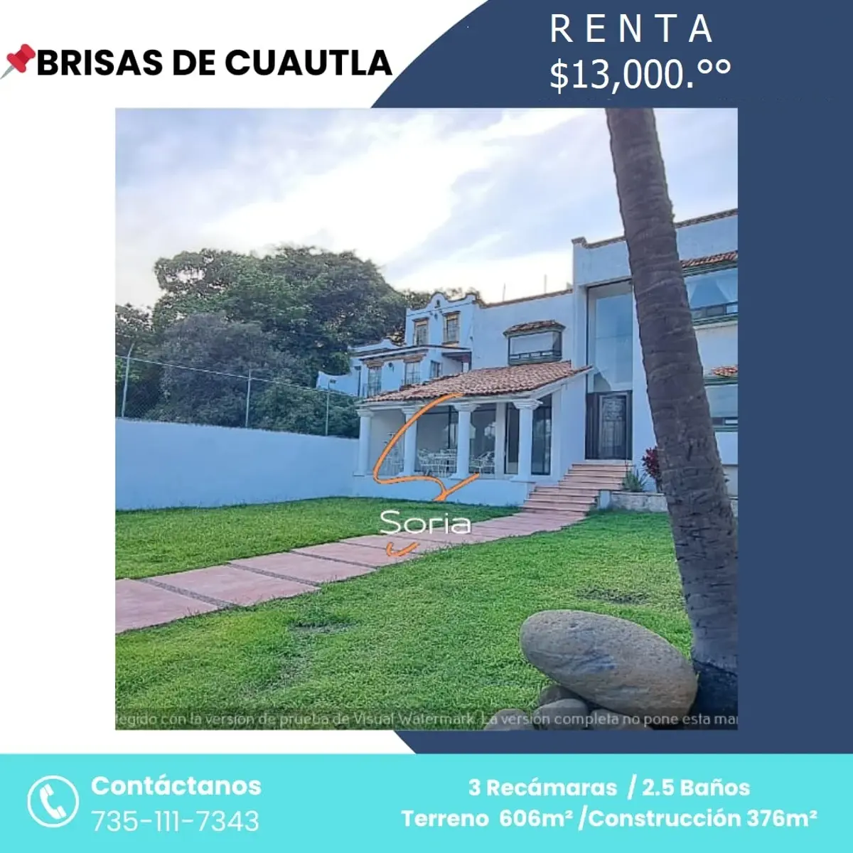 Casa en renta en Brisas de Cuautla, Cuautla — foto 1 de 35