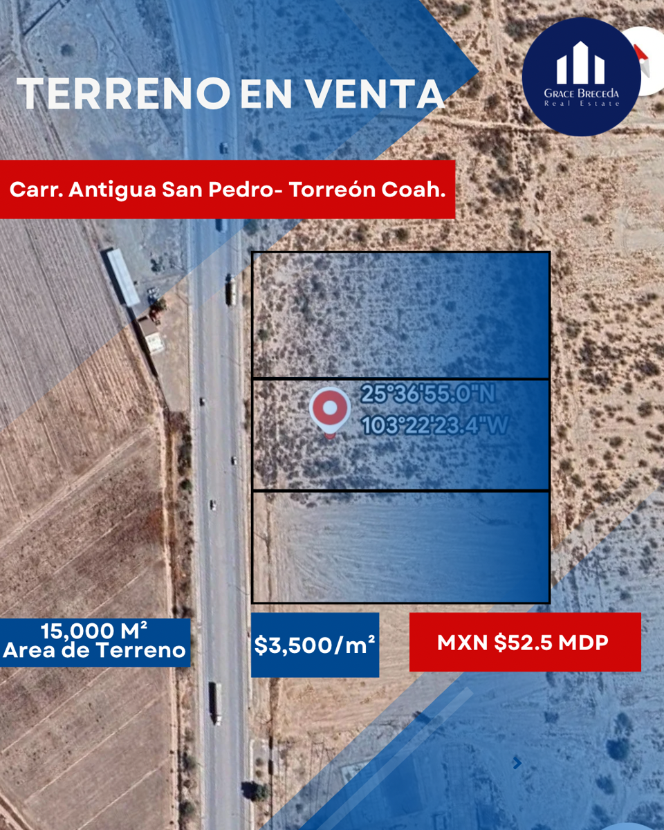 Terreno en venta en Ejido Ana, Torreón — foto 1 de 2