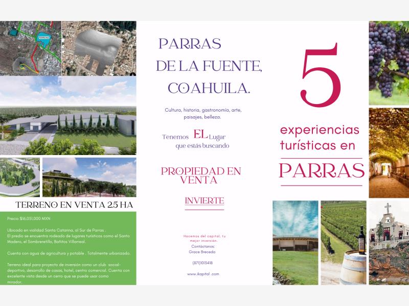 Terreno en venta en Parras de la Fuente Centro, Parras — foto 1 de 7