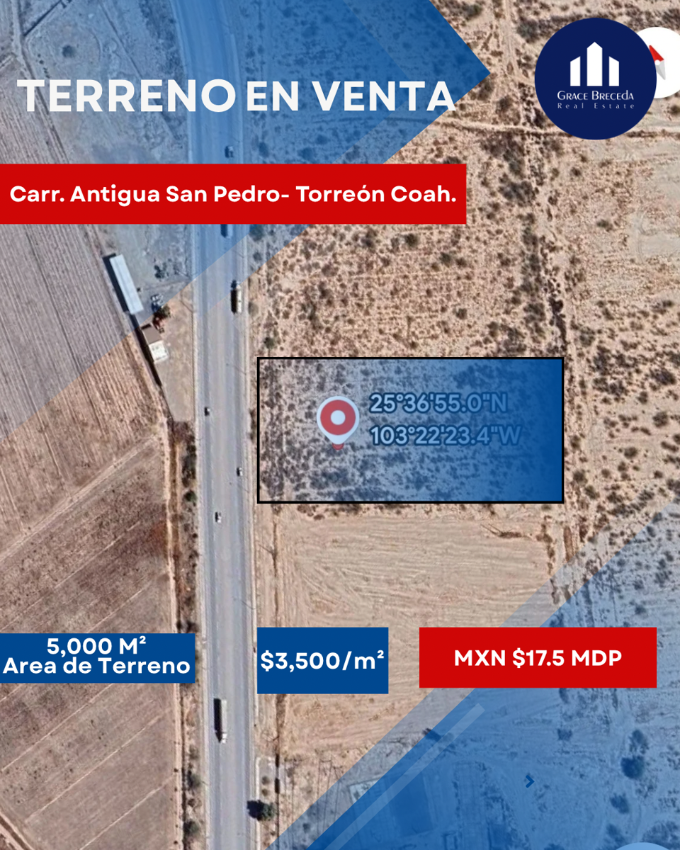 Terreno en venta en Ejido Ana, Torreón — foto 1 de 2