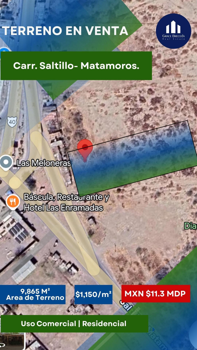 Terreno en venta en Matamoros Centro, Matamoros