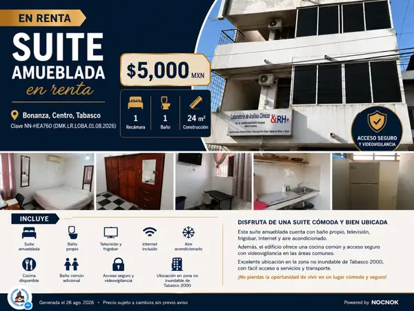 Suites amuebladas en Bonanza