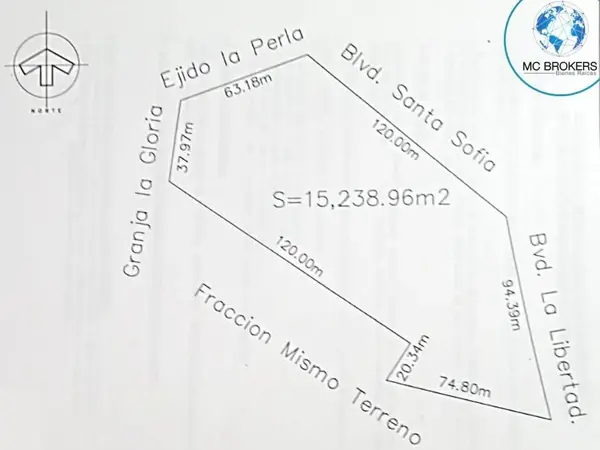 Terreno en venta en Ejido la Perla, Torreón — foto 2 de 3