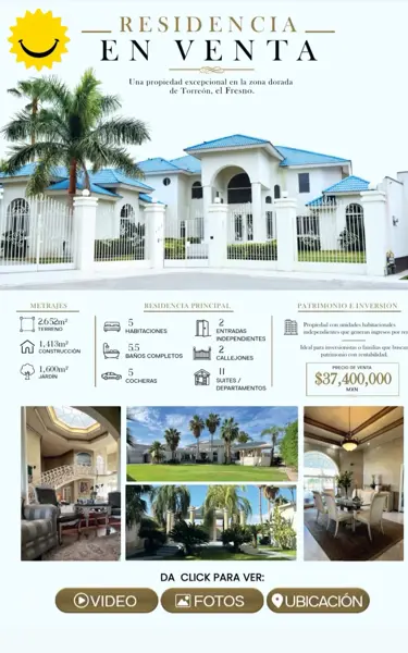 Casa en venta en Residencial el Fresno, Torreón — foto 2 de 10