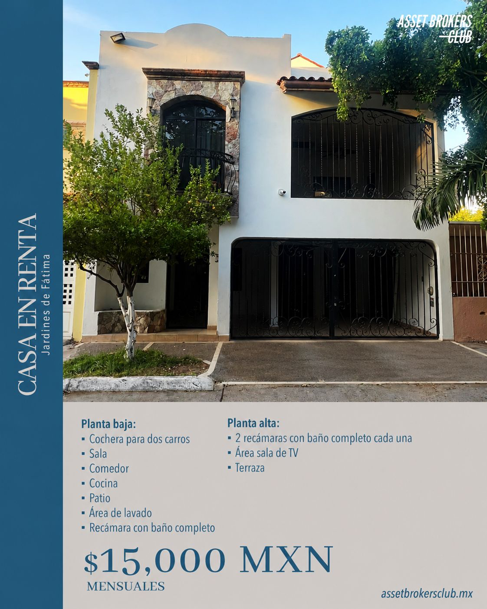 Casa en renta en Jardines de Fatima, Ahome — foto 1 de 12