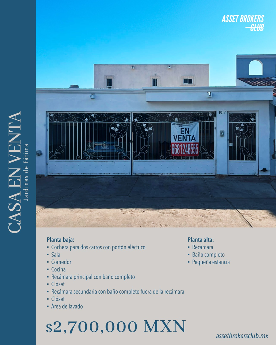 Casa en venta en Jardines de Fatima, Ahome — foto 1 de 19