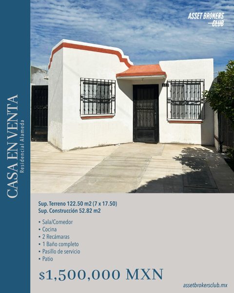 CASA EN VENTA RESIDENCIAL ALAMEDA