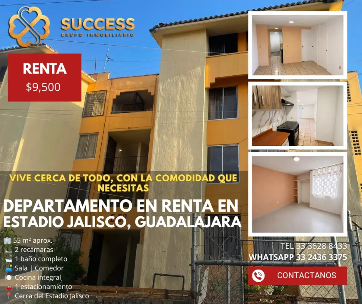 Departamento en renta en FOVISSSTE Independencia, Guadalajara — foto 1 de 13