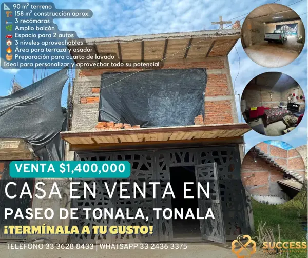 Casa en Venta – Paseos de Tonalá, Tonalá Casa en Venta – Paseos de Tonalá, Tonalá