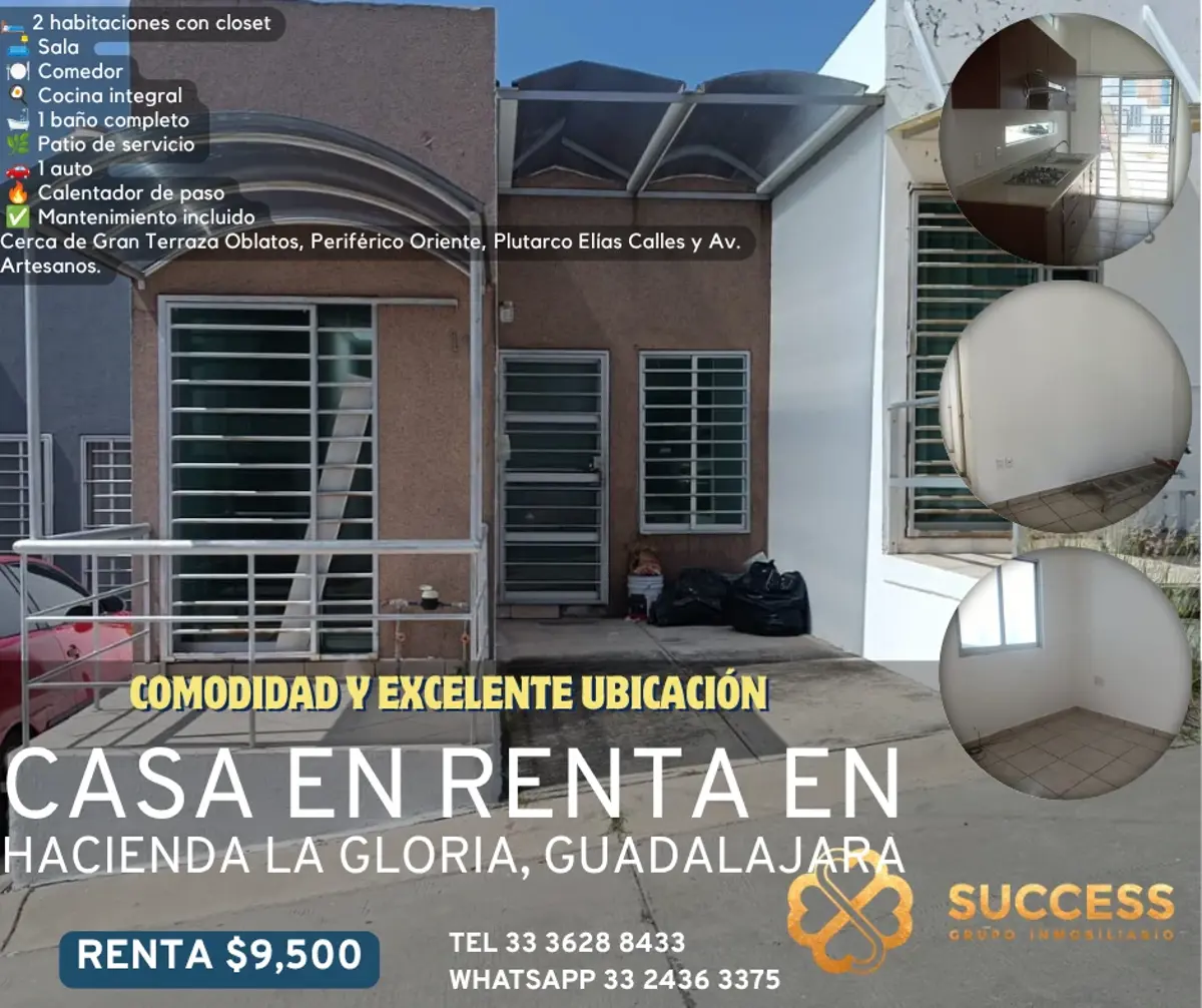 Casa en renta en Balcones de Oblatos, Guadalajara — foto 1 de 9