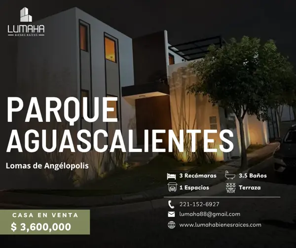 Casa en venta en Lomas de Angelópolis, San Andrés Cholula, Puebla