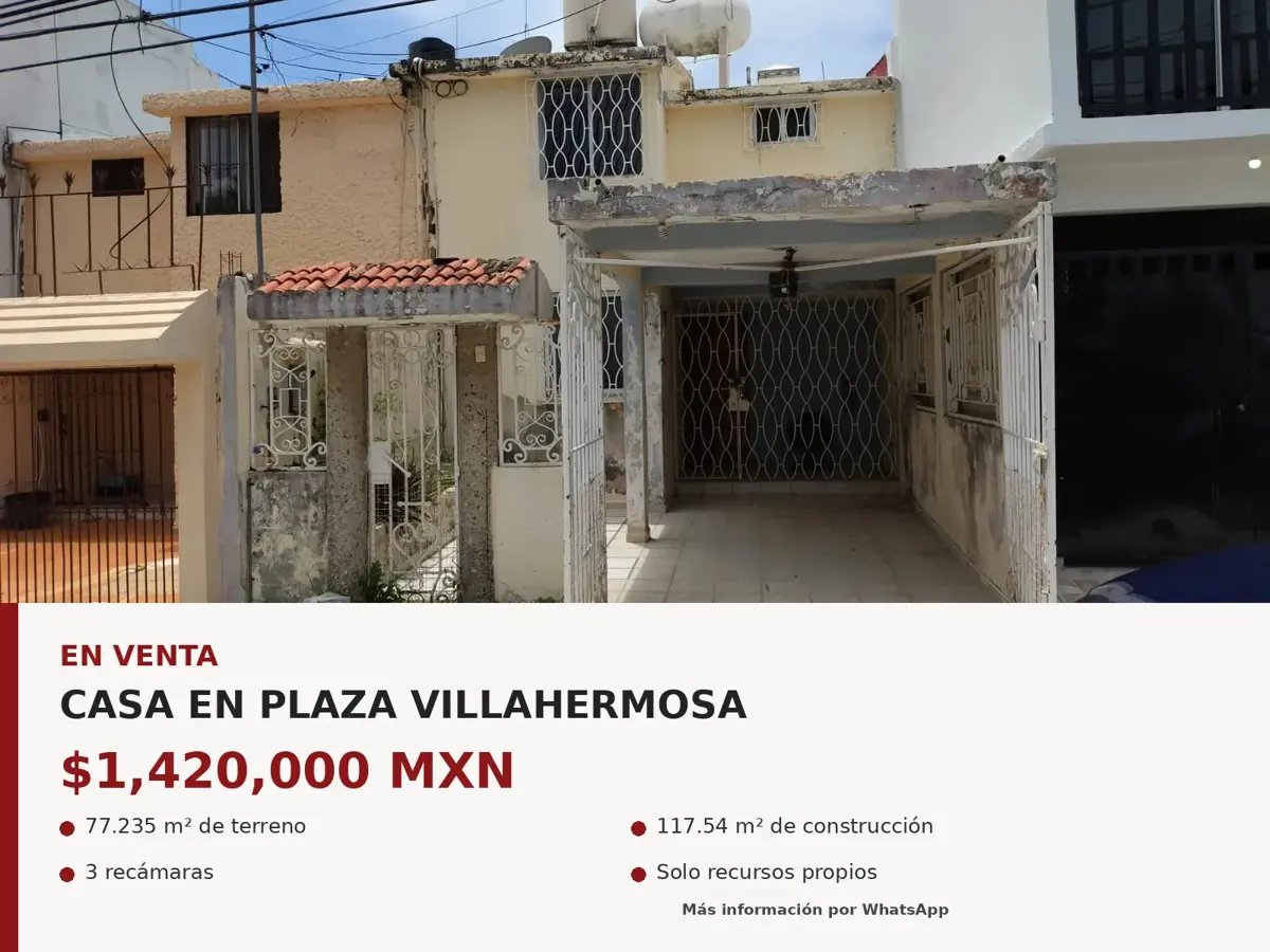 Casa en venta en Plaza Villahermosa, Centro — foto 1 de 26