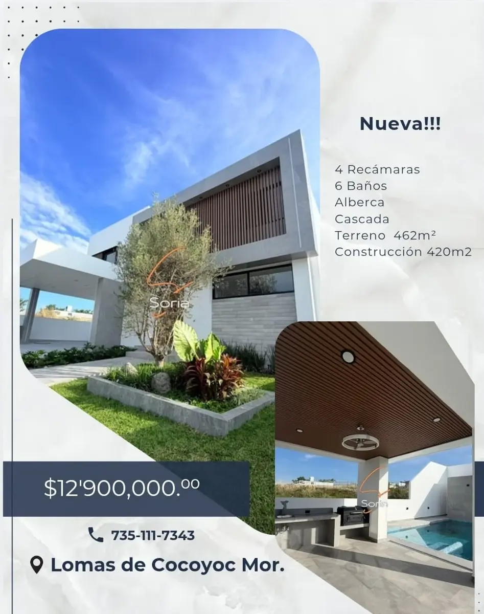 Casa en venta en Lomas de Cocoyoc, Atlatlahucan — foto 1 de 17