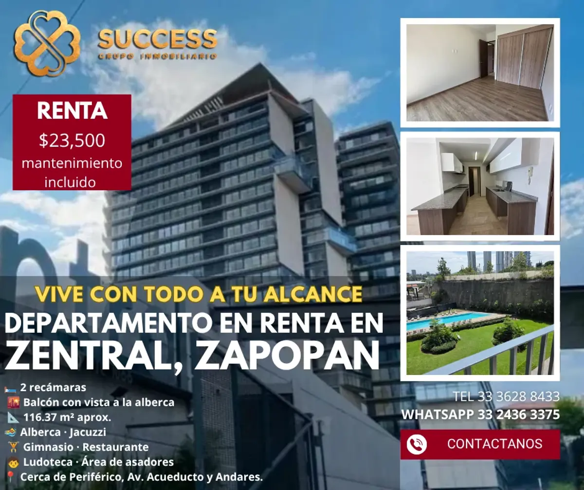 Departamento en renta en Puerta del Valle, Zapopan — foto 1 de 20