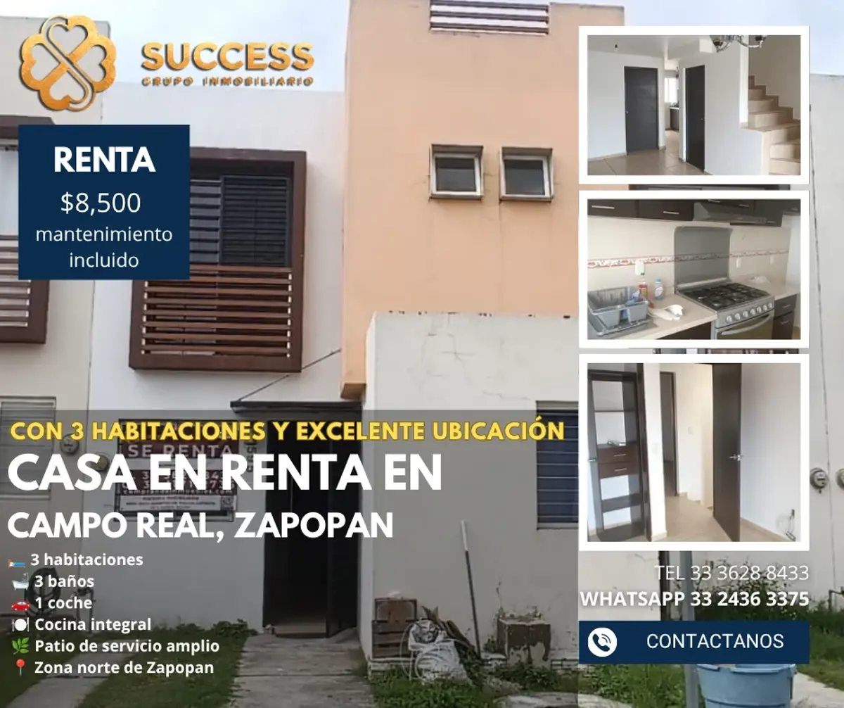 Casa en renta en Campo Real, Zapopan — foto 1 de 13