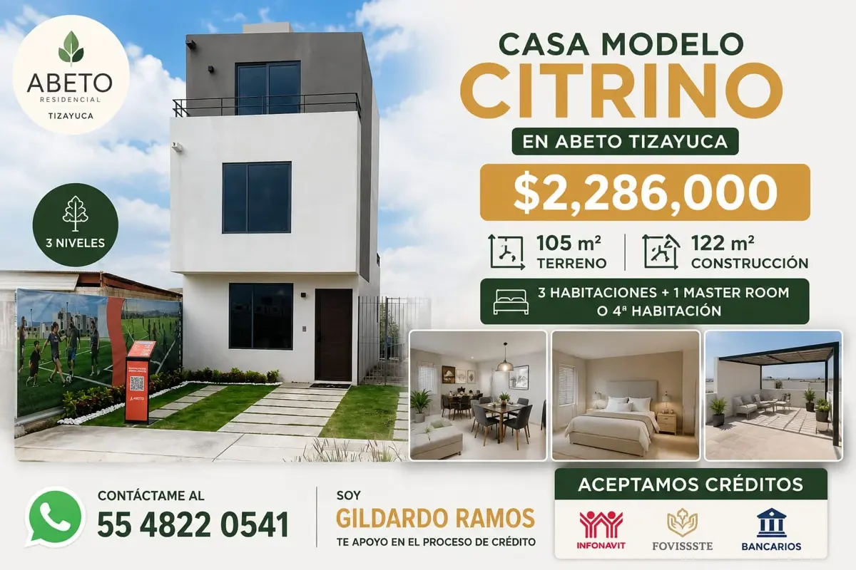 Casa en venta en Abeto Lifestyle, Tizayuca
