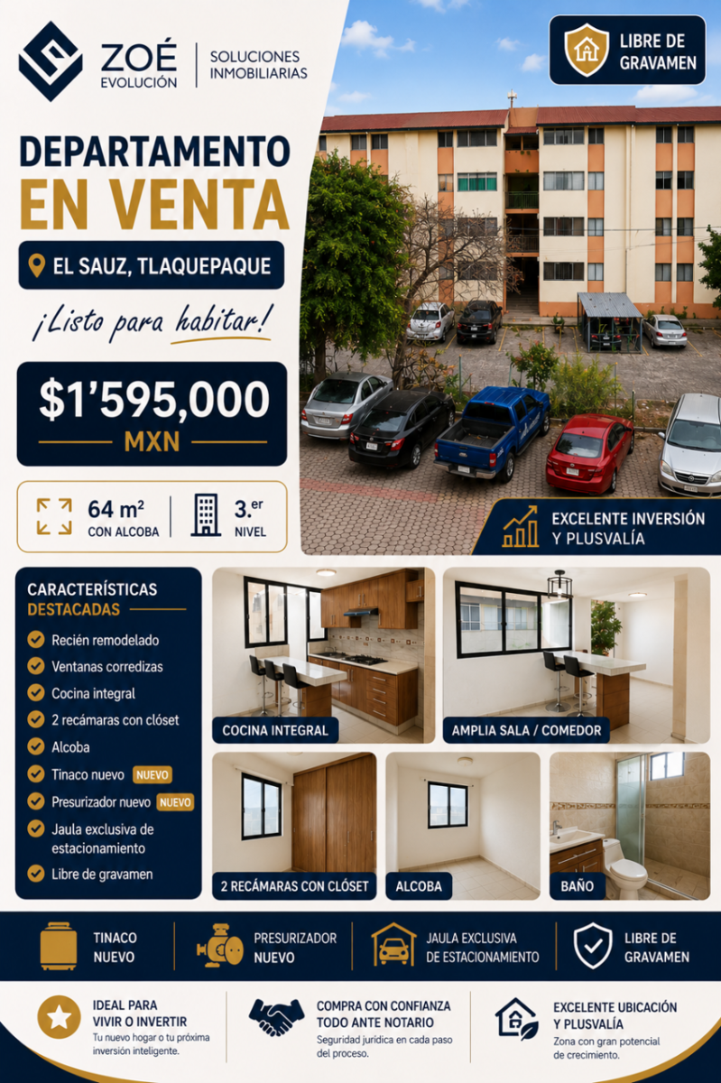 Departamento en venta en El Sauz, San Pedro Tlaquepaque — foto 1 de 16