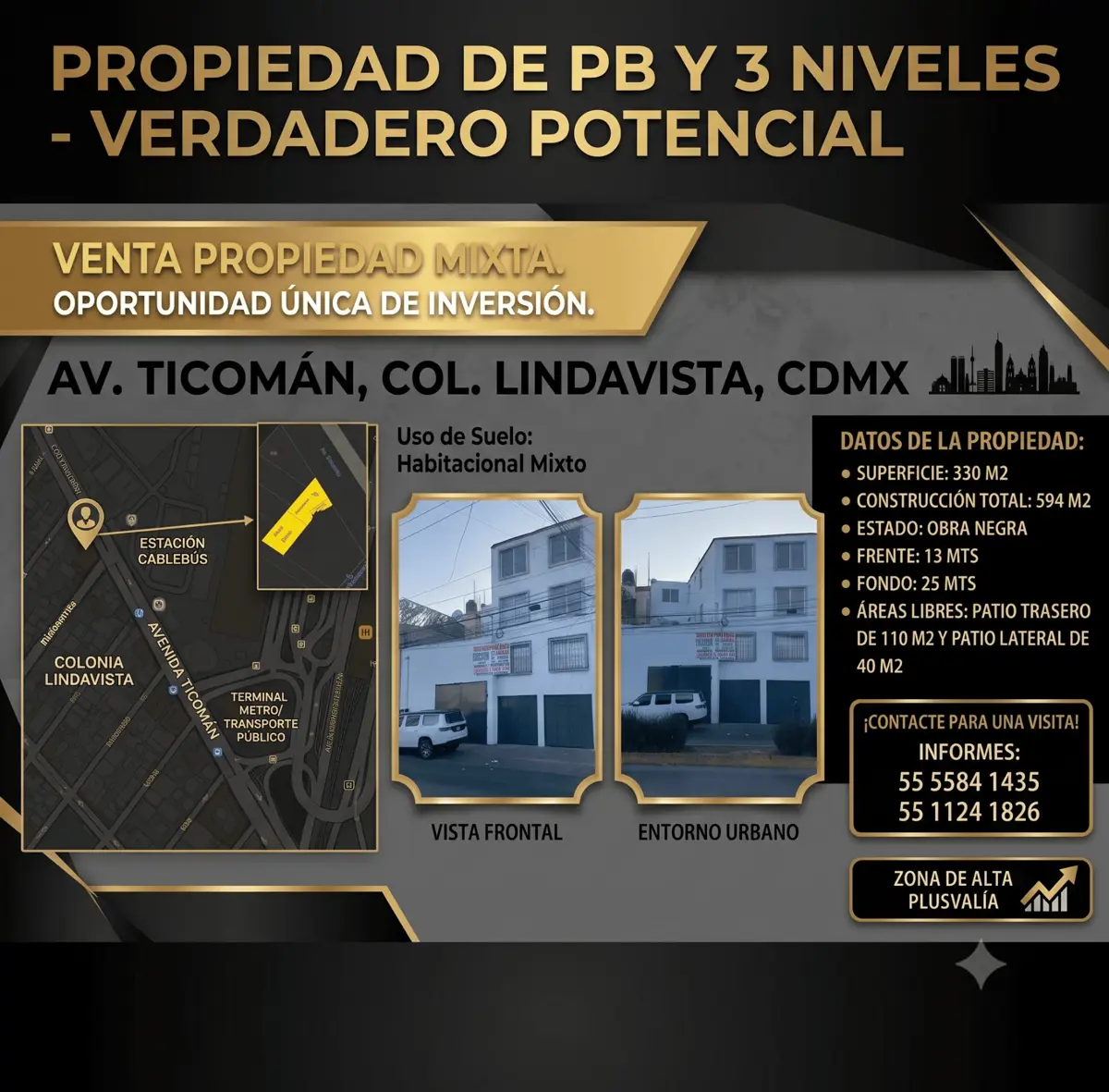 Terreno en venta en Lindavista Norte, Gustavo A. Madero — foto 1 de 21
