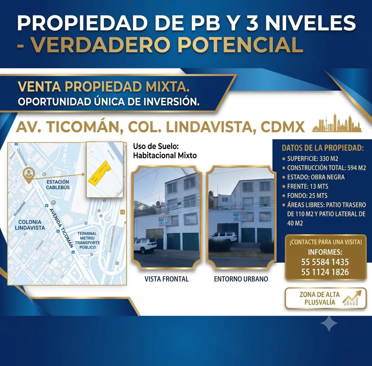 Edificio en venta en Lindavista Norte, Gustavo A. Madero — foto 1 de 21
