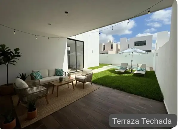 Casa en venta en privada lista para entrega en Gran San Pedro Cholul. Privada Xcanatún