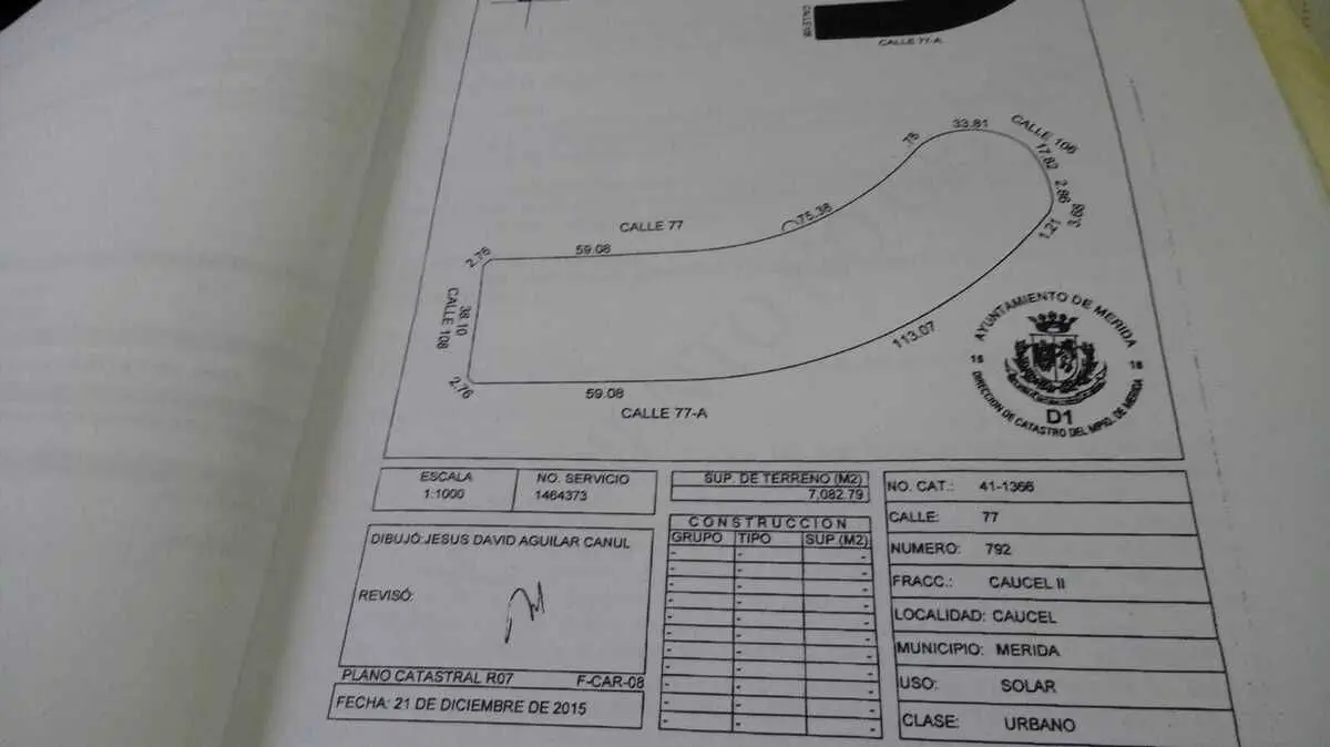 Terreno en venta en Caucel, Mérida — foto 1 de 2